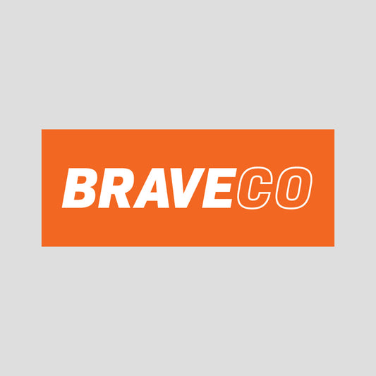 Logo Rectangle Sticker – Orange